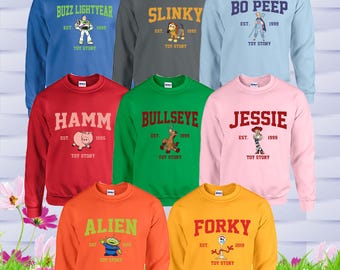 Disney Toy Story Family Trip Sweatshirt, Customizable Hoodie