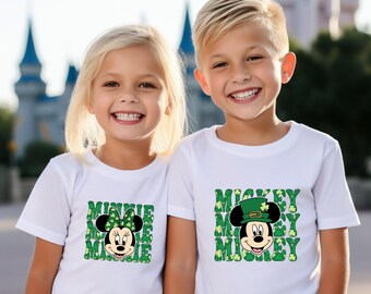 Disney St Patrick's Day Shirt, Disney Family Shirt, St Patrick's Day Minnie Shirt, Mickey St Patrick's Day Shirt, Disney 2026 Holiday Shirt