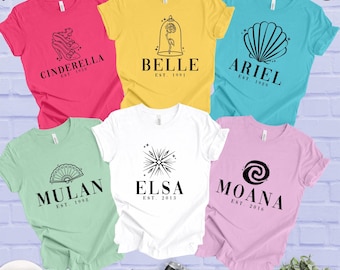 Disney Princess Shirt: Cute Icon Tees for Family Trips