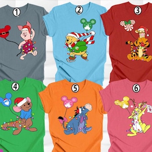 Winnie The Pooh And Friends Christmas Shirt, Pooh Bear Shirt, Disneyland Trip Shirt, Winnie Pooh Fun Gift, Christmas Gift