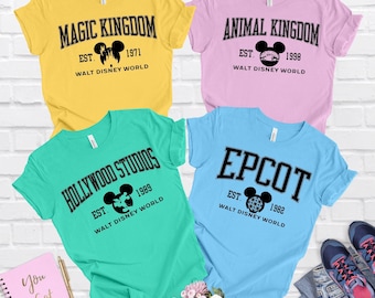 Disneyworld Retro Shirt: Magic Kingdom, Epcot, Animal Kingdom