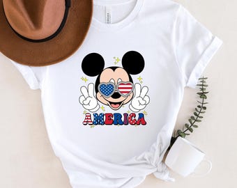 4th of July Mickey Mouse Shirt, Independence Day Family Tee