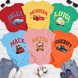 Disney Cars Shirt: Lightning McQueen, Mater & Friends
