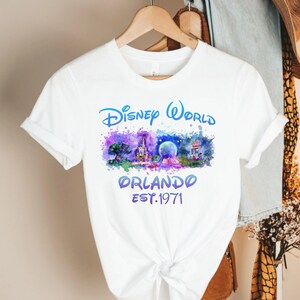 Disneyworld Shirt, Disney Shirt, Disneyland Watercolor Shirt, Epcot shirt, Magic Kingdom shirt, Animal Kingdom Shirt, Disney Fan Shirt