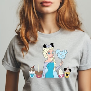 Disney Princess Elsa Shirt, Disney Vacation Shirt, Disney Girl Shirt, Disney Matching Shirt, Princess Fun Gift, Princess Birthday Tee Bild 1