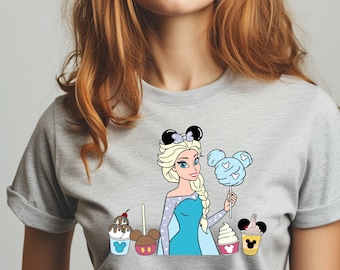 Disney Princess Elsa Shirt, Disney Vacation Shirt, Disney Girl Shirt, Disney Matching Shirt, Princess Fun Gift, Princess Birthday Tee