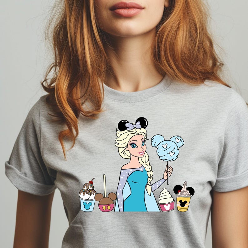 Disney Princess Elsa Shirt, Disney Vacation Shirt, Disney Girl Shirt, Disney Matching Shirt, Princess Fun Gift, Princess Birthday Tee Bild 1