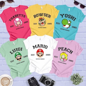 Super Mario Shirt, Super Mario Matching Shirt, Mario and Friends Shirts, Super Mario Fan Shirt, Family Vacation Shirt
