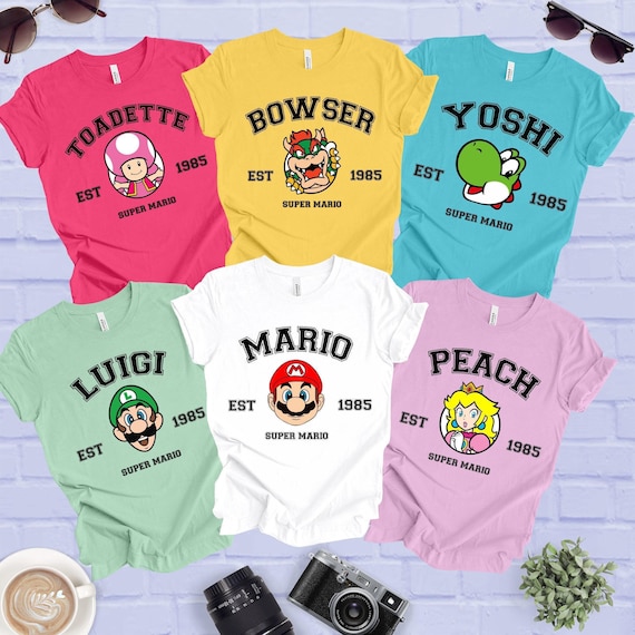Super Mario Shirt, Super Mario Matching Shirt, Mario and Friends Shirts, Super Mario Fan Shirt, Family Vacation Shirt