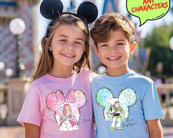 Toy Story Characters Shirt, Buzz and Bo Peep Shirt, Disneyland Trip Shirt, Toy Story Fun Gift, Toy Story Birthday Gift, Toy Story Fun shirt