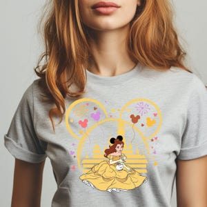 Disney Princess Belle Shirt, Disney Vacation Shirt, Disney Girl Shirt, Disney Matching Shirt, Princess Fun Gift, Princess Birthday Tee