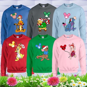 Winnie The Pooh And Friends Sweatshirt & Hoodies, Pooh Bear Hoodie, Disneyland Trip Hoodie, Winnie Pooh Fun Gift, Christmas Gift