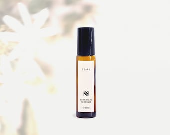 TIARE Perfume Rollerball 10ML, High Quality Botanical Oil, Travel Fragrance, Tahitian Gardenia