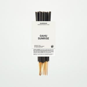 OAHU SUNRISE Incense, Beach Morning, Tropical Floral Scent, Coastal Home Fragrance for Summer