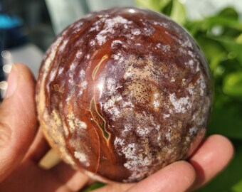 73MM Natural Ocean Jasper Ball,Quartz Sphere,Mineral Samples,Reiki Heal,Crystal Ball,Crystal Gift,Home Decoration,Home Decor,Crystal Sphere