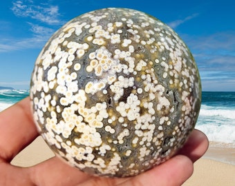 71MM Natural Ocean Jasper Ball,Quartz Sphere,Mineral Samples,Reiki Heal,Crystal Ball,Crystal Gift,Home Decoration,Home Decor,Crystal Sphere