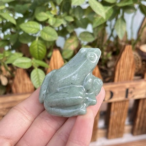 Natural Mixed quartz frog,Lushan jade frog,Quartz Crystal frog,Crystal animal,Home Decoration,Crystal Gifts,Reiki Healing,Crystal chakra 1PC Bild 3