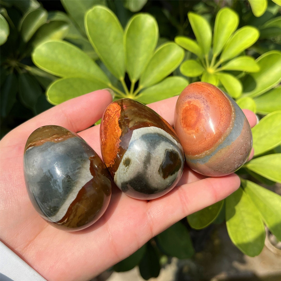 Natural Ocean Jasper Egg,crystal Egg Carving,quartz Egg Model,home