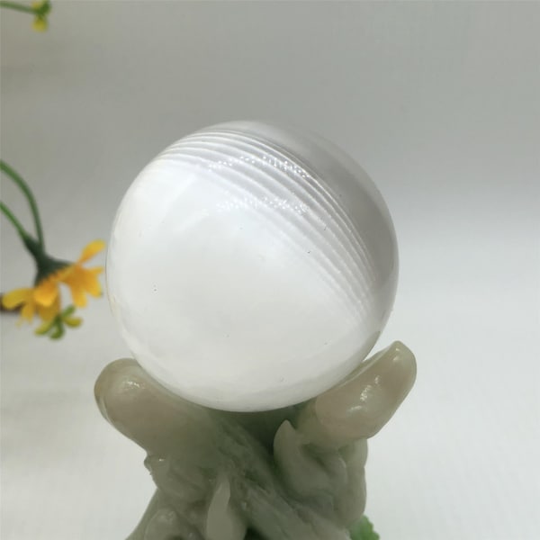 1pc Natural selenite ball,Crystal sphere,Home Decoration,Crystal Gifts,Reiki Healing,Crystal chakra