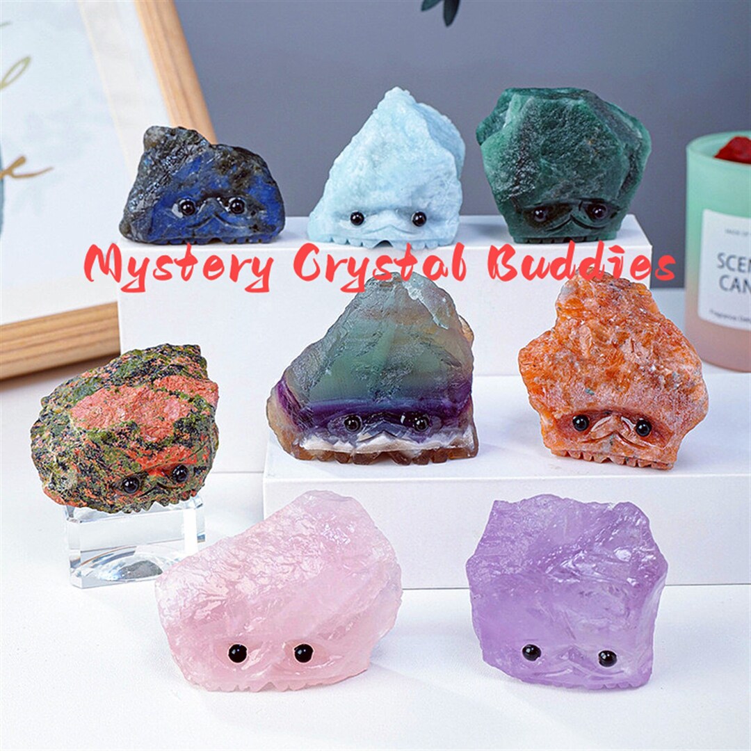 50 Off, Today Only Mystery Crystal Buddies,crystal Hedgehog,mystery