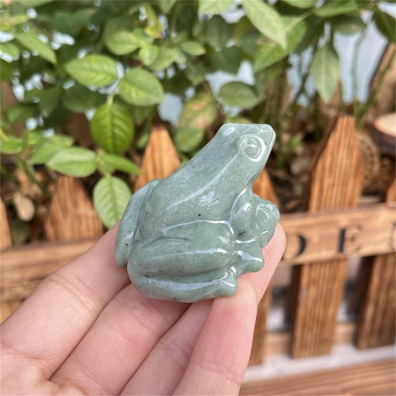 Natural Mixed quartz frog,Lushan jade frog,Quartz Crystal frog,Crystal animal,Home Decoration,Crystal Gifts,Reiki Healing,Crystal chakra 1PC Bild 3