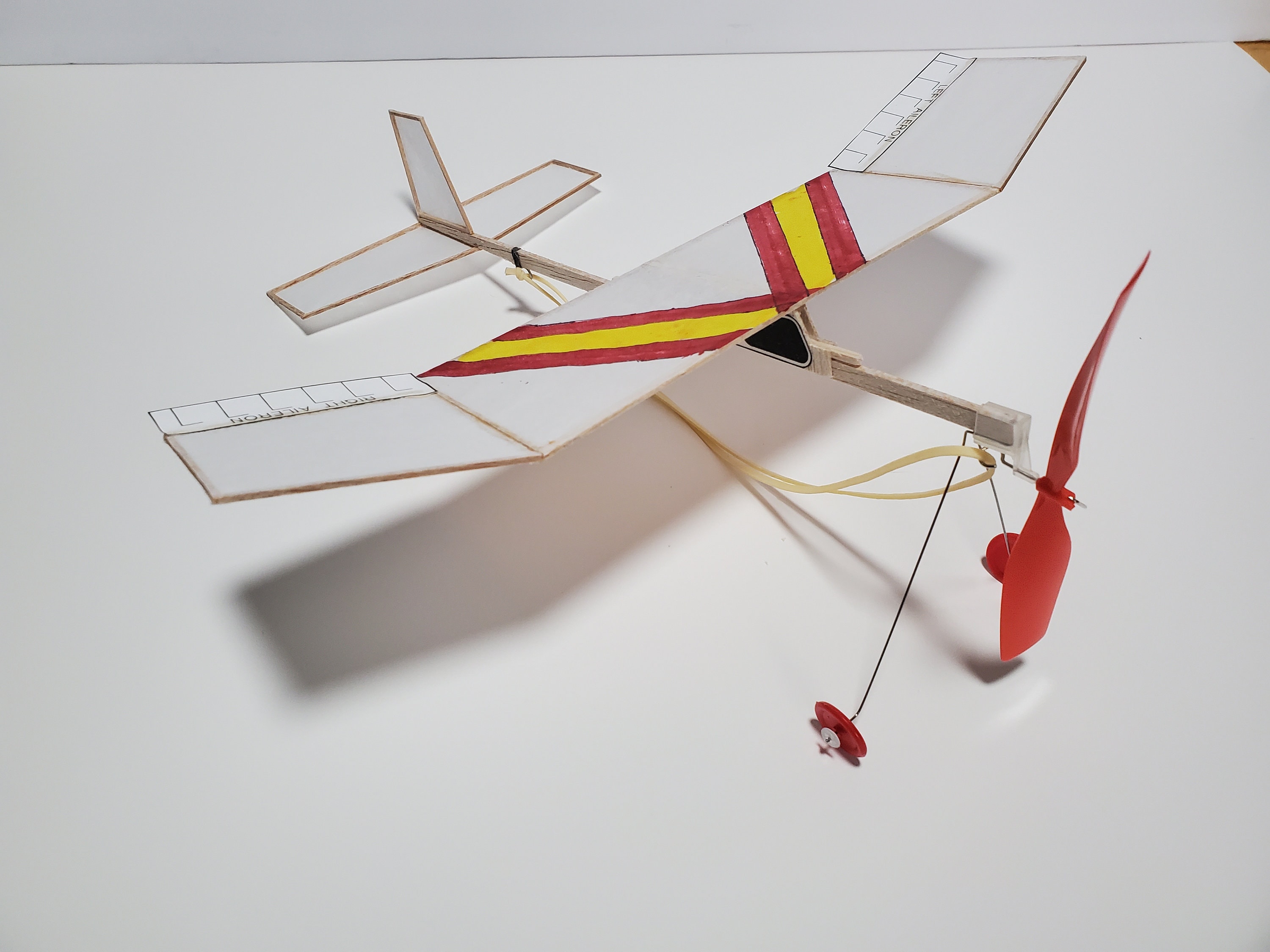 Rubber Band Powered Model Airplane Kit Etsy