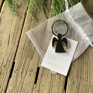 Beschermengel sleutelhanger / cadeau doop moeder werk collega vriendin
