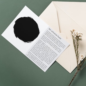 Story Card Postcard Black Dot Mindfulness Sayings Quote History Gift