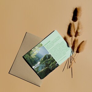 Carte récit Carte postale Pleine conscience Dictons Citation Histoire Cadeau