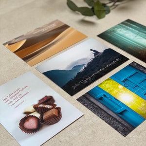 Carte di consapevolezza Dire carte Cartoline con dire come regalo nella confezione regalo