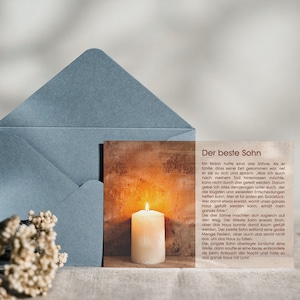 Carte postale Son Story Card Mindfulness Dictons Citation Histoire Cadeau