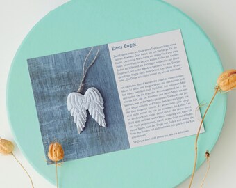 Story Card Postcard Angel Mindfulness Sayings Quote History Gift