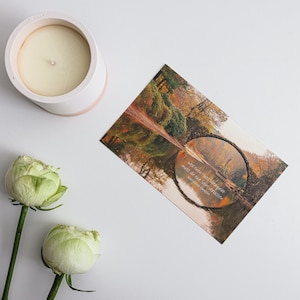 Carte de pleine conscience Carte postale Rivière Mindfulness Dictons Citation Cadeau