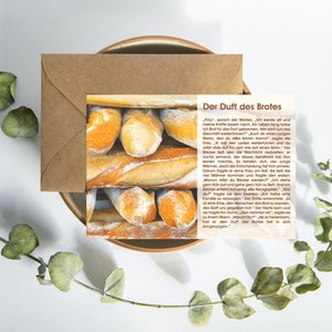 Storia Cartolina Cartolina Profumo di Pane Mindfulness Detti Cita Storia Regalo