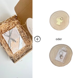 Coffret cadeau de Noël| Boîte avec ange gardien en feutre/métal et cartes postales avec sagesse de la vie paroles | Citations et histoires