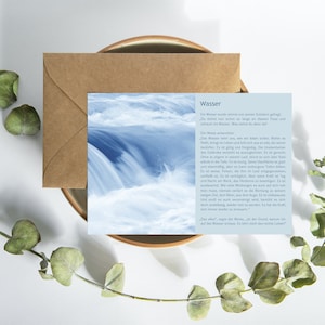Storia Cartolina Cartolina Acqua Mindfulness Detti Cita Storia Regalo