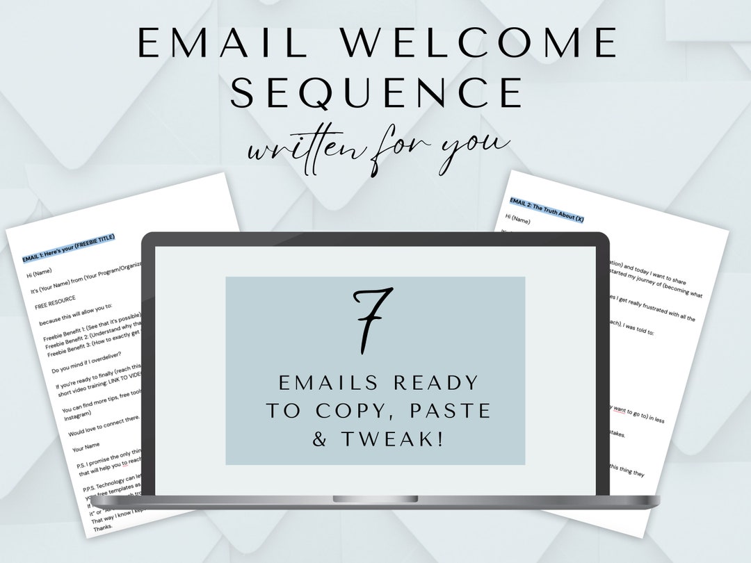 Email Templates Email Sequence Templates WELCOME SEQUENCE - Etsy