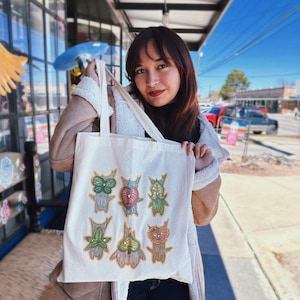 Wooden Forest Spirits Canvas Tote Bag