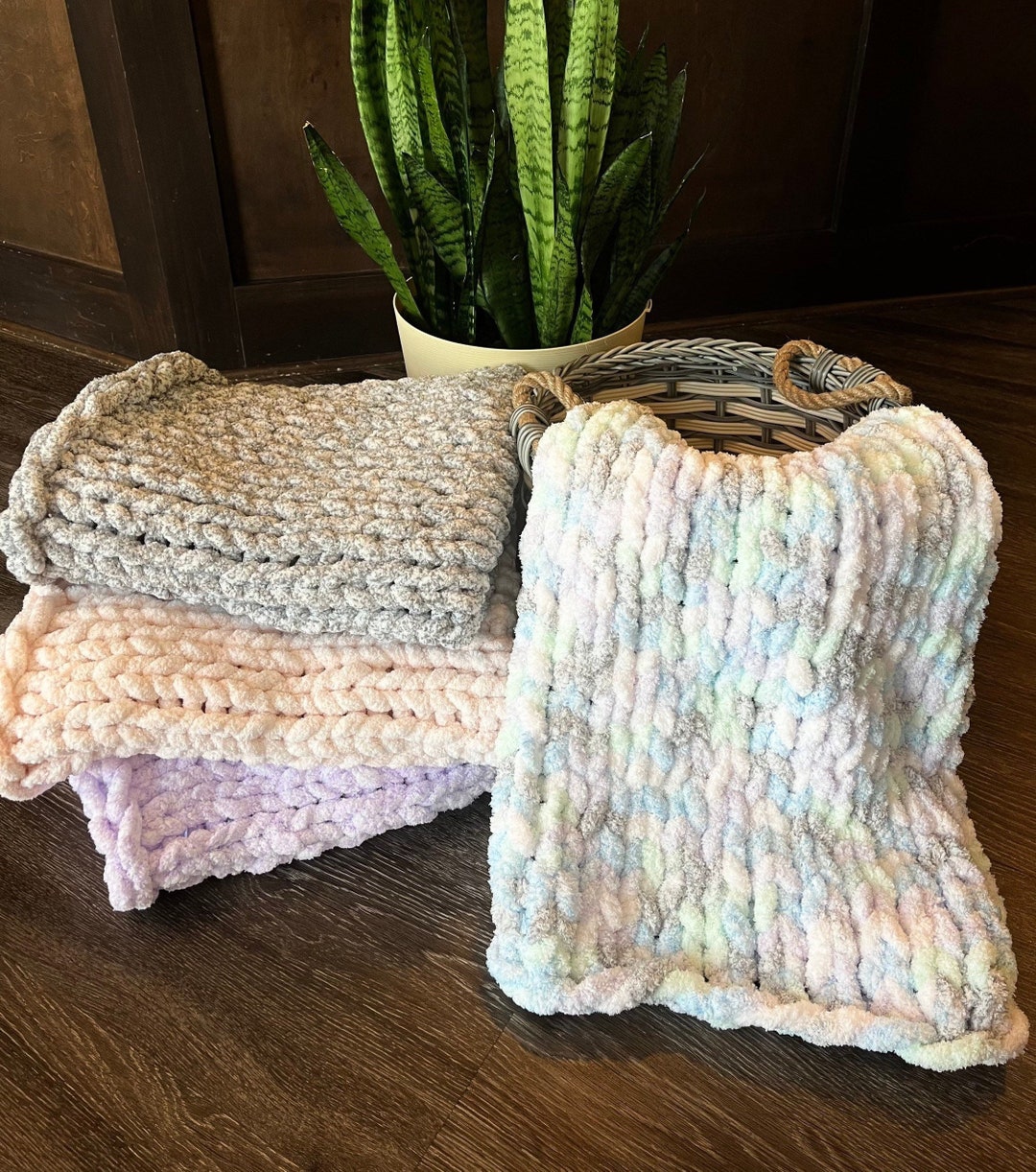 Chunky Knit Baby Blankets Girl Handmade Super Soft and Etsy