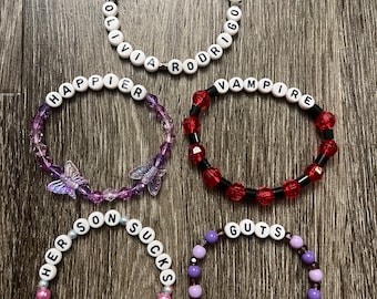 Olivia Rodrigo bracelet pack | friendship bracelets for trading at concerts
