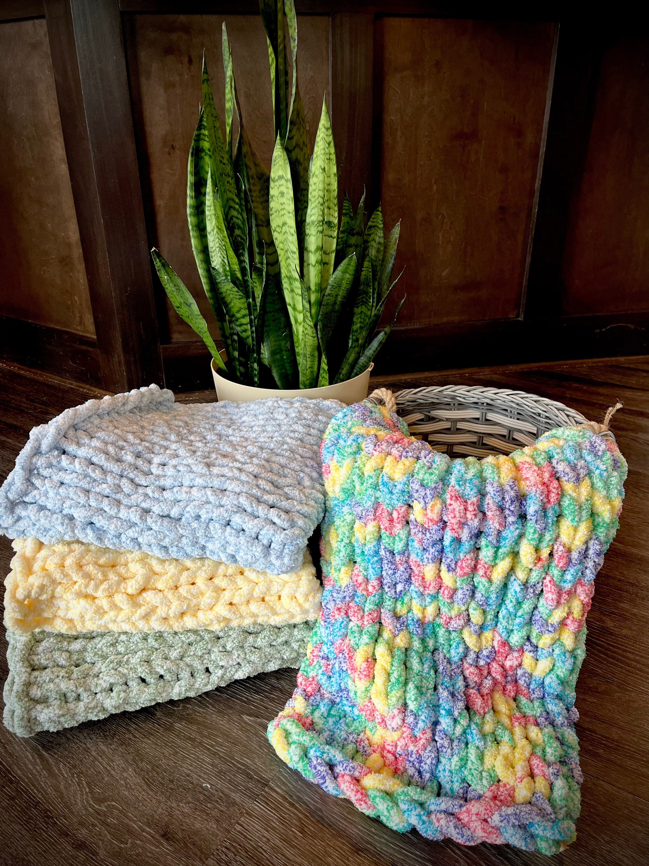 Chunky Knit Baby Blankets Girl Handmade Super Soft and Etsy