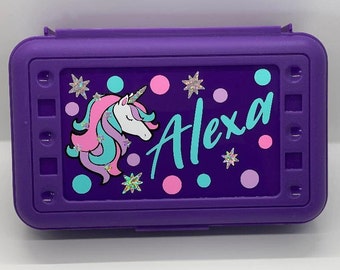 Unicorn Pencil Box, Girls Pencil Box, Back to School Supplies