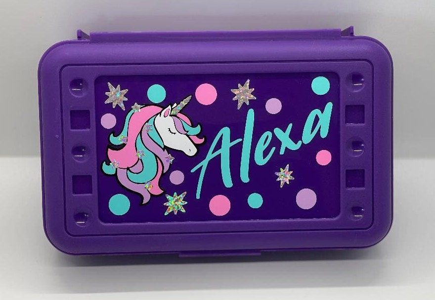 Unicorn Pencil Box, Girls Pencil Box, Back to School Supplies