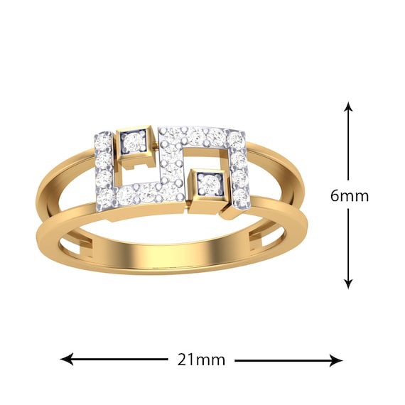 Womens Full Diamond Round Geometric Silver Ring Trendy Jewerly Gift UK
