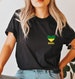 Green & Yellow Heart Brasil T-Shirt, Brazilian T-Shirt, World Cup Brazil Shirt, Gift for Brazilian, Brazil Gifts, Women, Portugues Please 