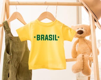 Brasil Toddler Shirt: Brazilian Pride Gift for Kids