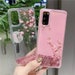 For Samsung Galaxy S20 Plus Case Bling Liquid Quicksand Soft Back Cover For S8 S9 S10 S21 Note 20 Ultra 8 9 10 Glitter TPU Cases