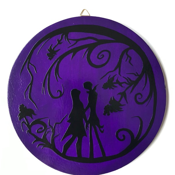 Whimsical Round Wooden 8 inch Plaque