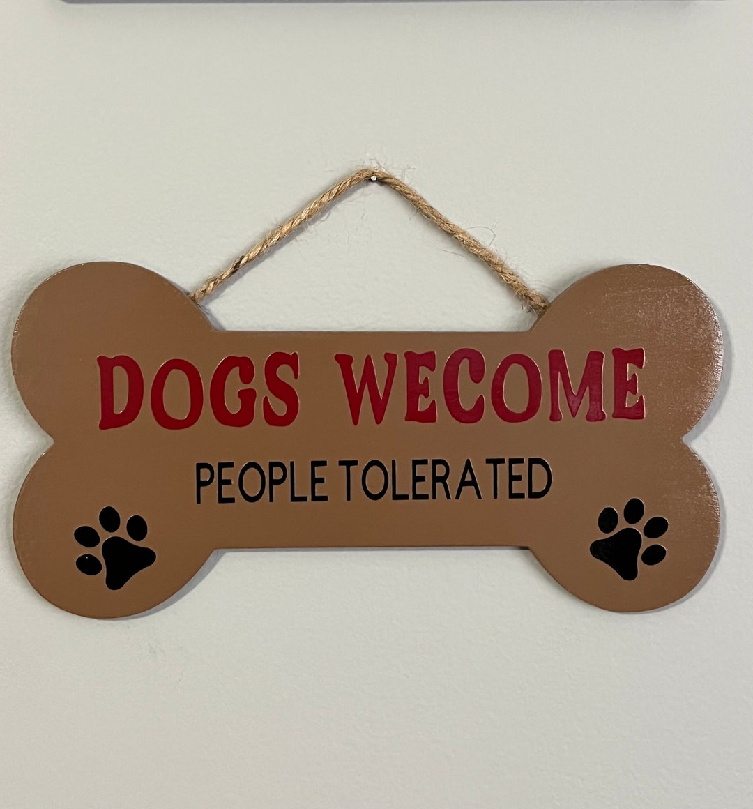 Wooden 'bone Shaped' Sign - Etsy