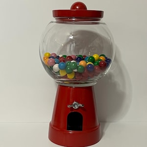 Faux Red gumball machine candy jar